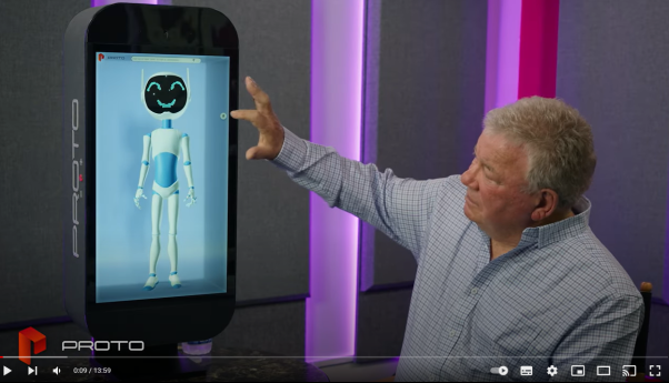 William Shatner explores the Proto Bot 